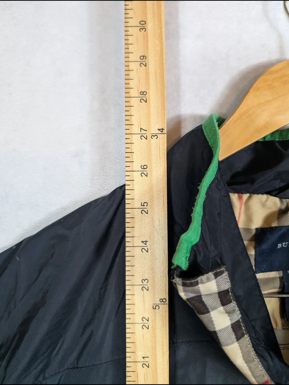 Burberry Golf Pullover Windbreaker Jacket Mens Size S Black Green Quarter Zip